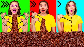 تحدي الطعام السريع أو المتوسط أو البطيء | معركة الصالحة للأكل KaZaZa Challenge
