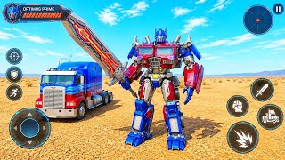Futuristic Optimus Prime Transformers: Truck Robot City Battle 2026 Part 20 - Android Gameplay screenshot 3