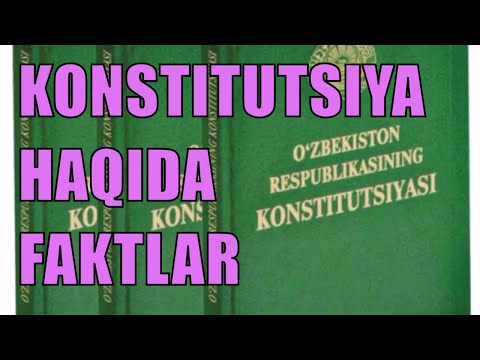 Video: Konstitutsiyaning qaysi qismida hokimiyatning uchta tarmog'i haqida so'z boradi?