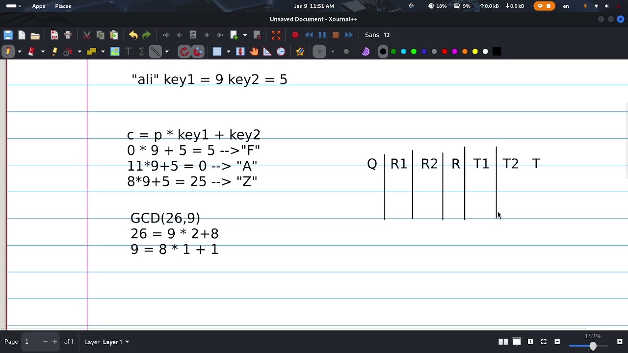 تشفير/فك تشفير افاين affine