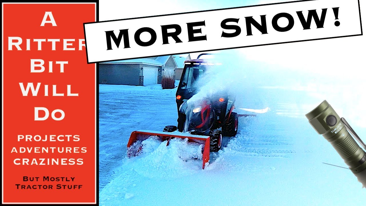 KUBOTA BX23S SNOW PLOWING (ThruNite Sale) YouTube