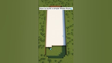 Minecraft Water Park Tutorial #shorts #minecraft