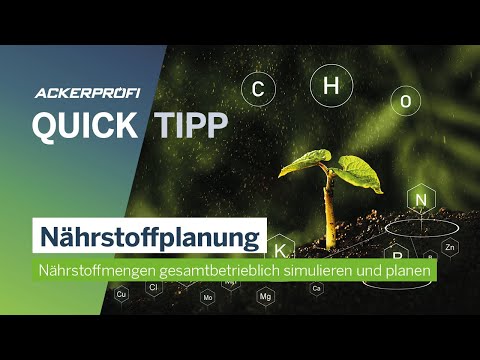 DELOS QuickTipp – Nährstoffplanung