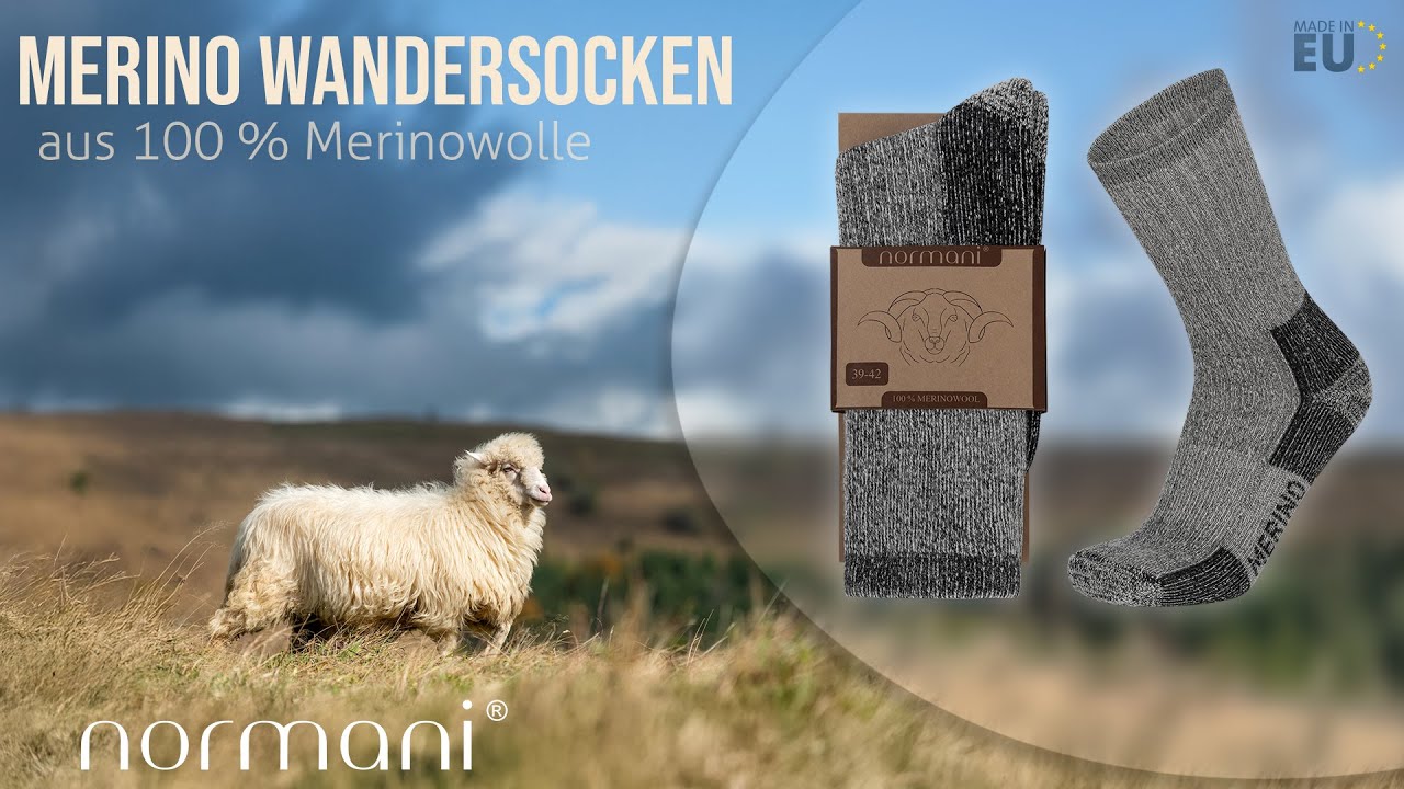 100% Merino Wollsocken Wandersocken 