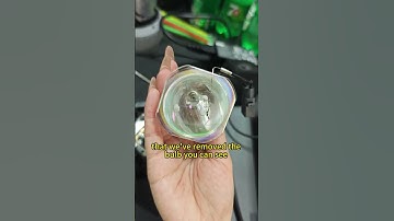 The Epson projector bulb was not replaced for too long and it exploded! You must replace the lamp