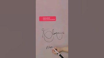 Aleena name signature #shorts #art #signwithus