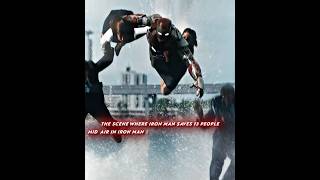 Iron Man saving 13 people in mid-air was actually filmed live! #ironman #movie #marvel #film #edit