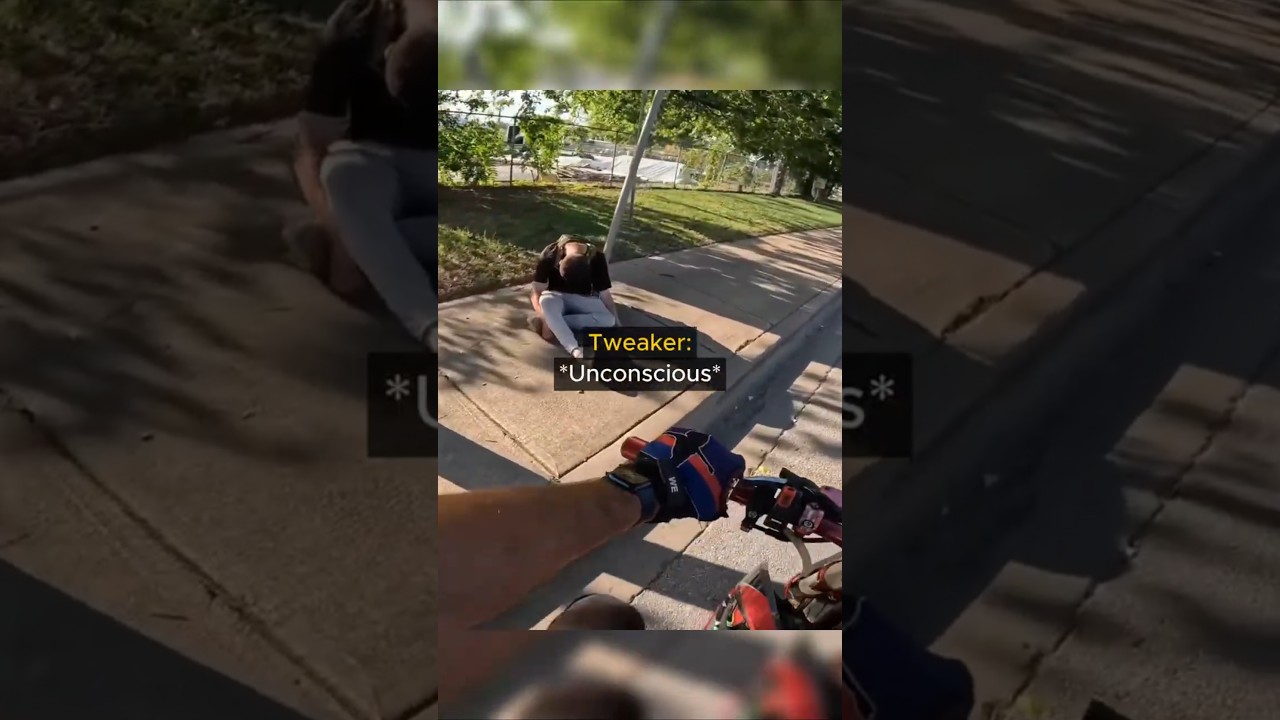 Biker Finds Unconscious Man ! 😱