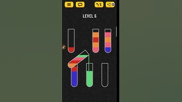 WATER SORT PUZZLE LEVEL 6 #shorts