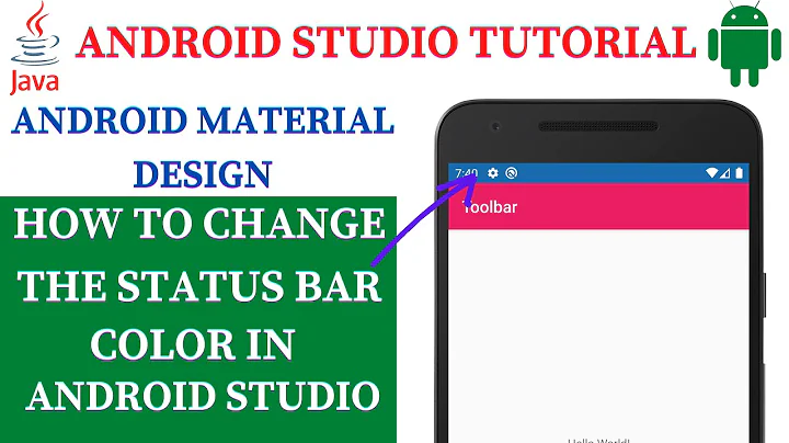 Change the StatusBar Color in Android Studio (2021)