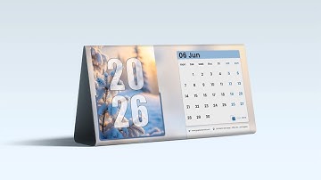 How to Create 2026 Desk Calendar Design in Photoshop