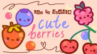 🍒 How To Doodle Cute Berries 🍓🫐 screenshot 5