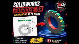 CAD 3D Modeling Tutorial | Exercise 09: Gear Ring Step-by-Step