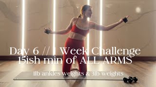 Celebrity DAY 6: 15ish Min ALL ARMS // 1 Week New Year Challenge Profile