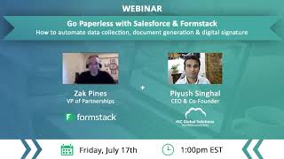 Webinar on Go Paperless with #Salesforce | #Formstack & HIC Global Solutions.