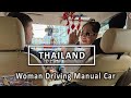 Thailand 👩‍🦱 Woman driving manual car Toyota Alphard 4K ASMR