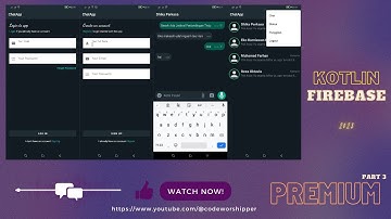 Create Chat App ( whatsapp clone ) Android Studio | Kotlin - Firebase | Part 3