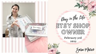 Implementing New Routines &amp; RESULTS | Day in the Life of an Etsy Sticker Shop | Sara Marie Stickers