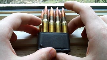 How to Load up an M1 Garand Enbloc Clip with 8 rounds of 30-06  HD