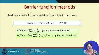 Penalty and barrier method #swayamprabha #ch38sp