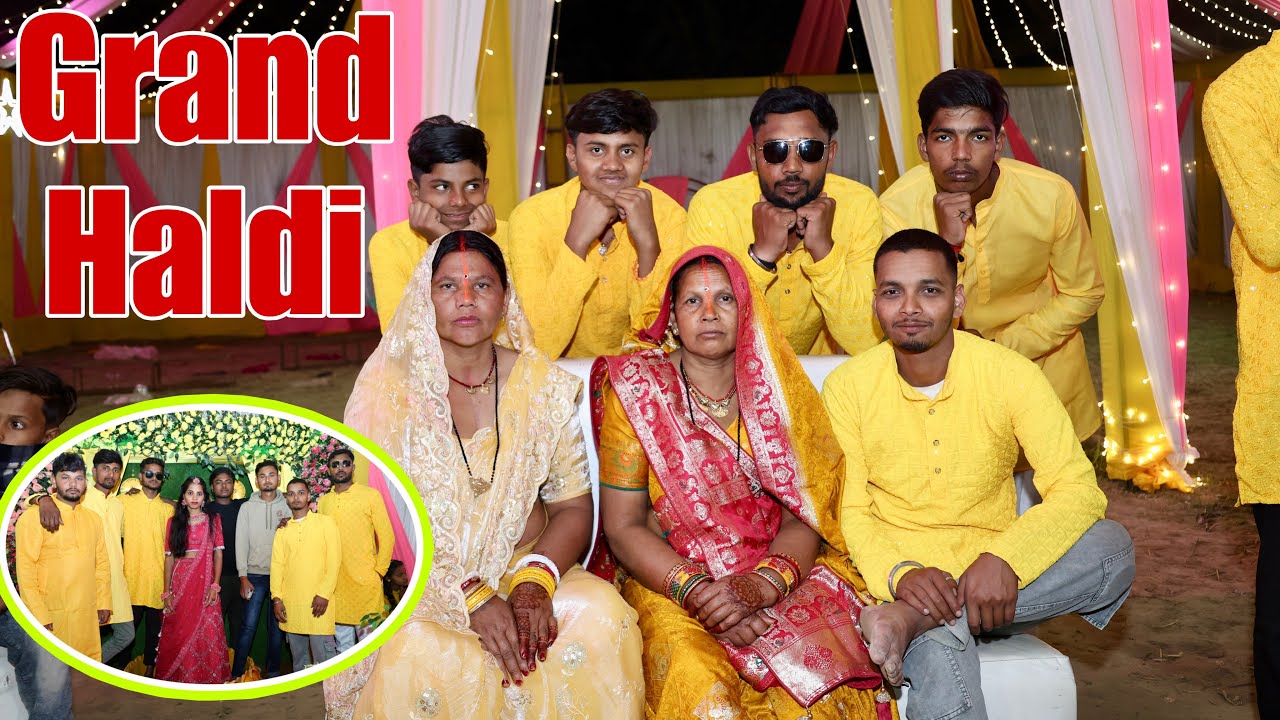 Haldi Puja Aur Grand Bhoj Vlog | Pandal Decoration & Lighting Setup Full Detail | Wedding Series