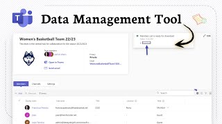 How to export data in Microsoft Teams (Report Download)