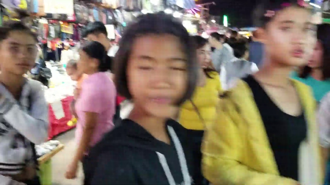 Udon Thani, Thailand, Night Market. Shopping for Food & Stuff