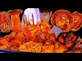 ASMR 매콤한 해물버섯조림🥵왕가리비 왕전복 팽이버섯조림 송이버섯 우동볶음 먹방~!! Hot Spicy Seafood With Spicy Mushrooms MuKBang~!!