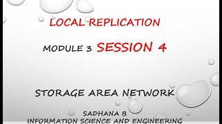 VTU SAN 17CS754  M3 L4 LOCAL REPLICATION METHODOLOGIES