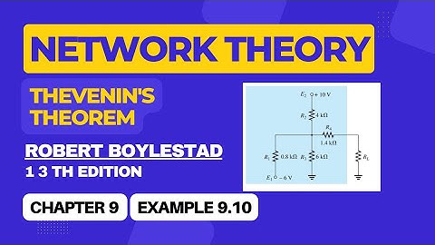 Introductory Circuit Analysis Robert Boylestad 13th edition Solution| Example 9.10|GATE|ESE