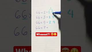Multiplying numbers by 66 | Easy Math Tricks #shorts  #mathtutor #mathtricks #mathematics
