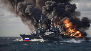 10 minutes ago! Just arriving in the Black Sea, the Russian aircraft carrier was destroyed by Ukrain