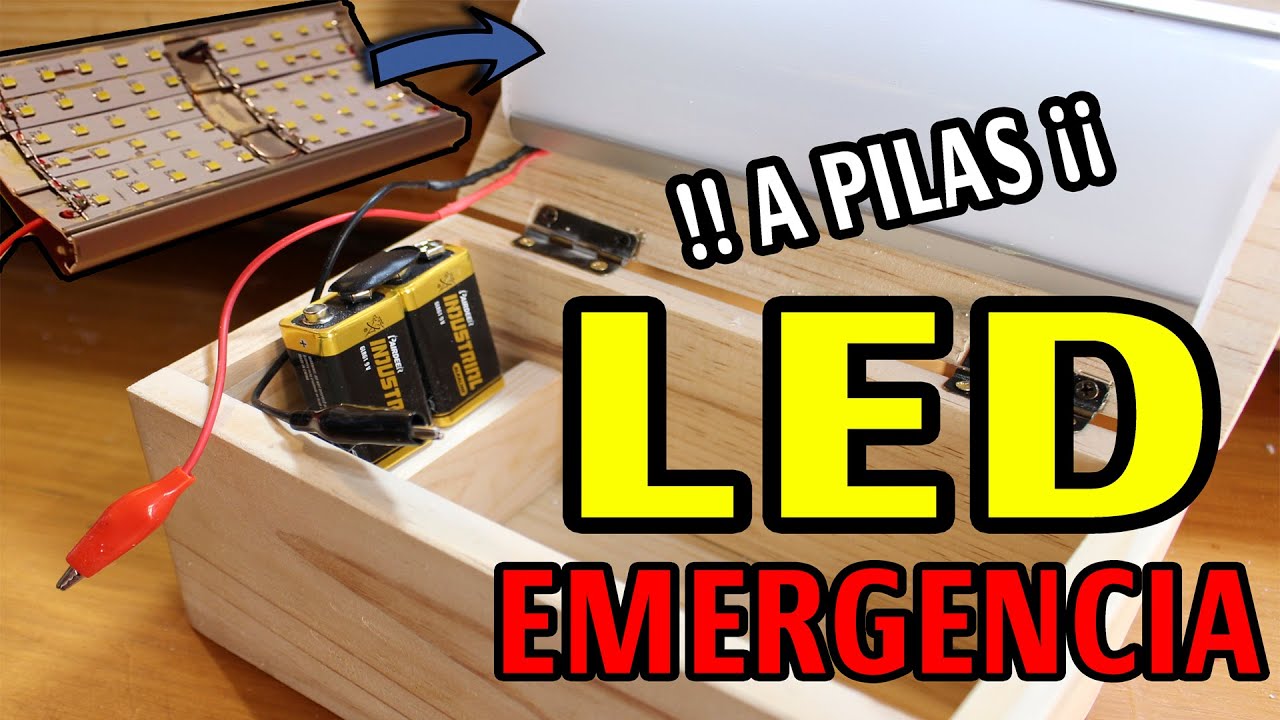 LUZ LED DE EMERGENCIA A PILAS YouTube