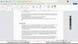 Shelly Cashman Access 365 | Module 10: End of Module Project 1 TopStream, Inc.