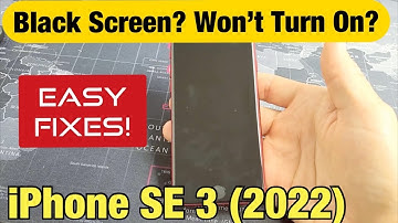 iPhone SE 3 (2022): How to Fix Black Screen or Won