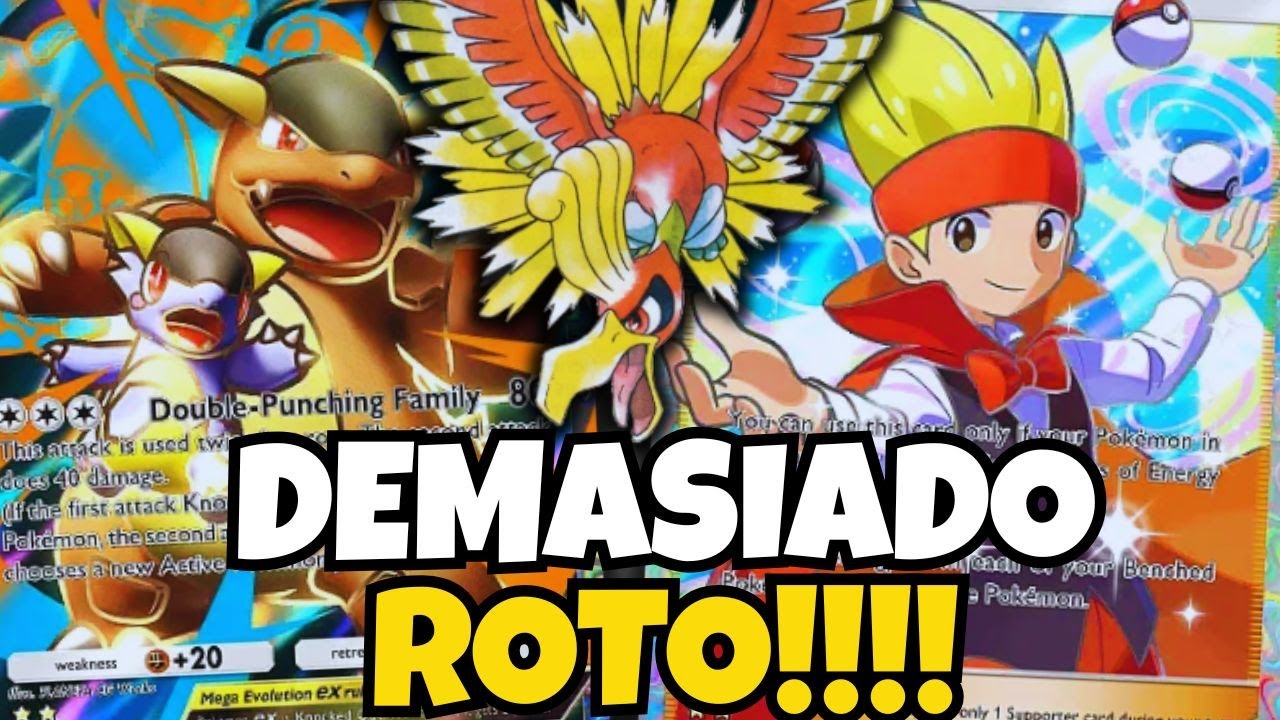 Este MAZO de Mega Kangaskhan EX Está TOTALMENTE ROTO - YouTube