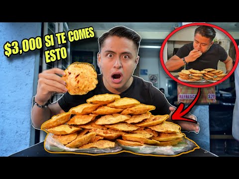 $3,000 SI TE COMES 20 GORDITAS EN 25 MINUTOS | *EL RETO MÁS EXTREMO DE LA CDMX? 🌮
