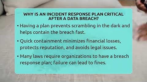 Why Is An Incident Response Plan Critical After A Data Breach? - Get Rid Of Guide