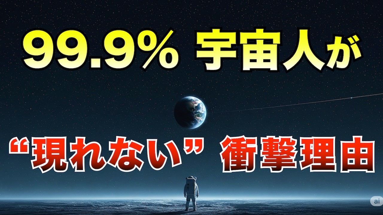 【科学的解明】なぜ宇宙人と会えないのか？生命の常識を覆す衝撃の真実