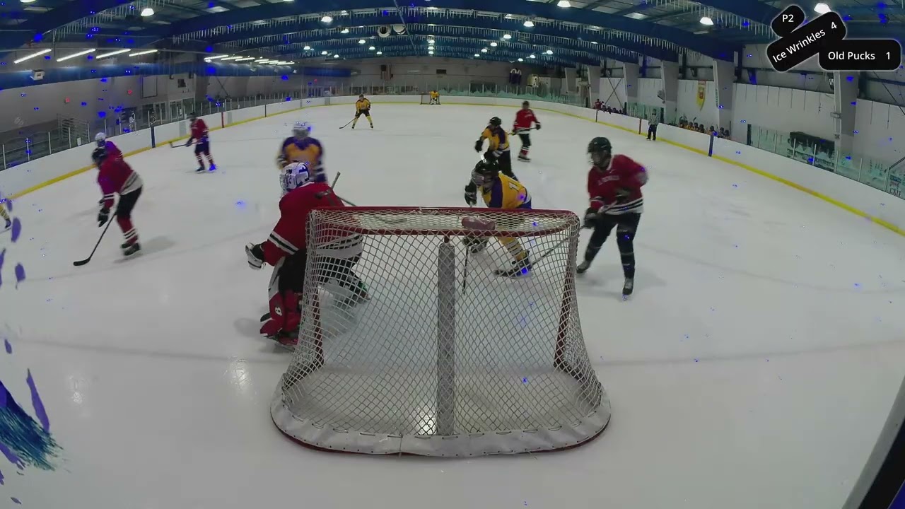 I don't care how old the puck is, A lot of them hit me tonight