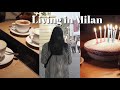 Living in Milan 🎂 having cappucinos, matcha latte, bday, shopping at uniqlo