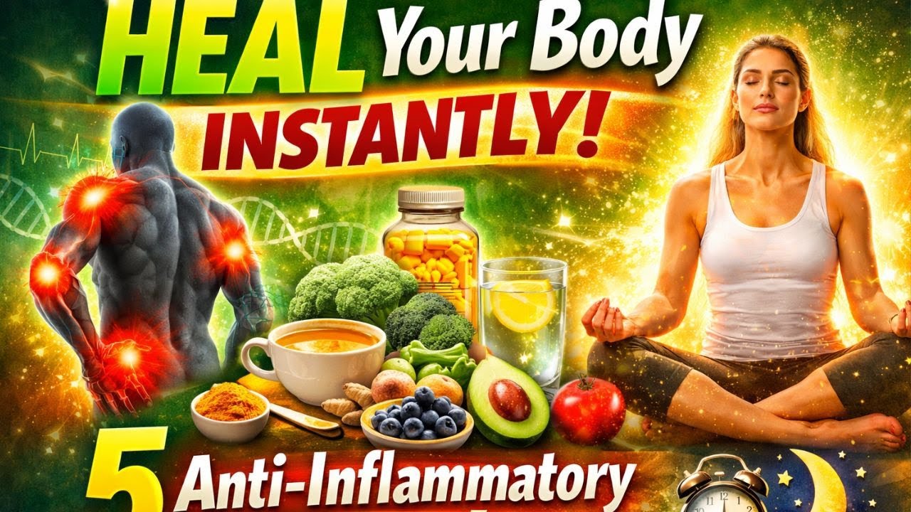 HEAL Your Body INSTANTLY  5 Anti Inflammatory Hacks!