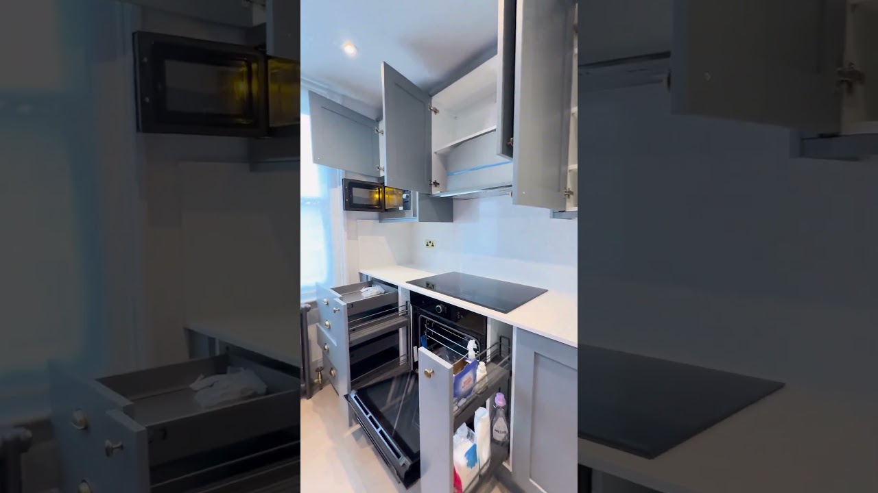 Howdens Duck Egg Blue Shaker Kitchen