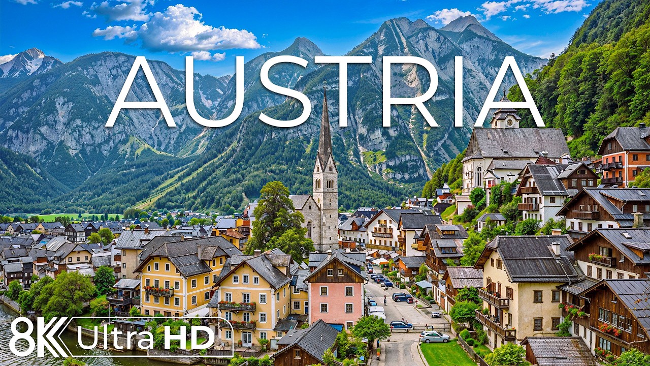 Austria 8K | Emerald Valleys, Alpine Lakes and Timeless Villages Beneath the Quiet Austrian Alps