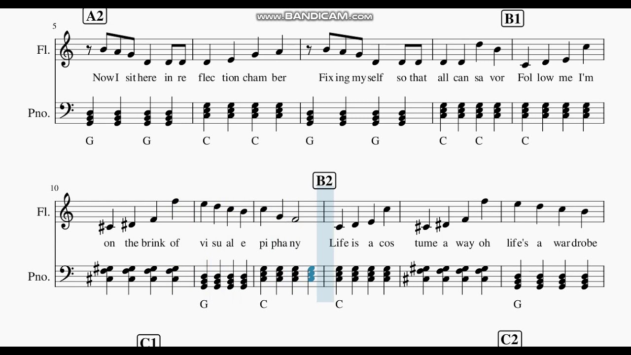 Jack Stauber " Mirror Man " Flute Sheet Music YouTube