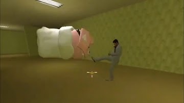 Kiryu murders astolfo bean plushie in the backrooms