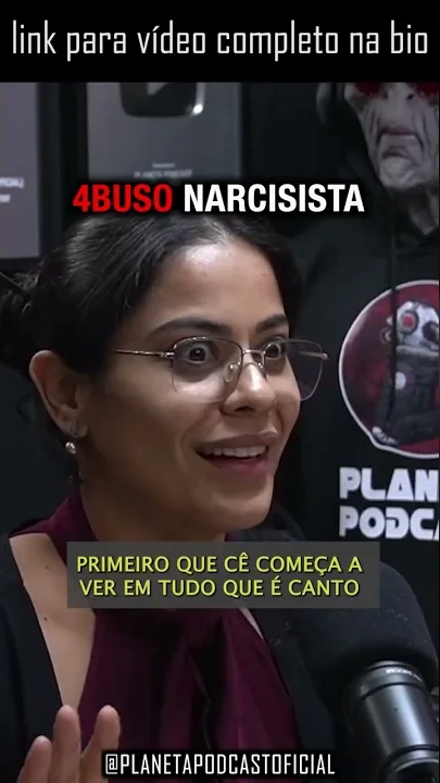 imagem do vídeo “QUANDO VC PERCEBE O Q É 4BUS0 NARCÍSICO…” - com Taryana Rocha | Planeta Podcast #shorts