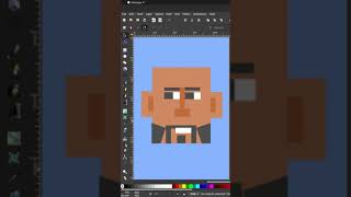 A bald head man has stylish beard Shape Drawing #Shorts