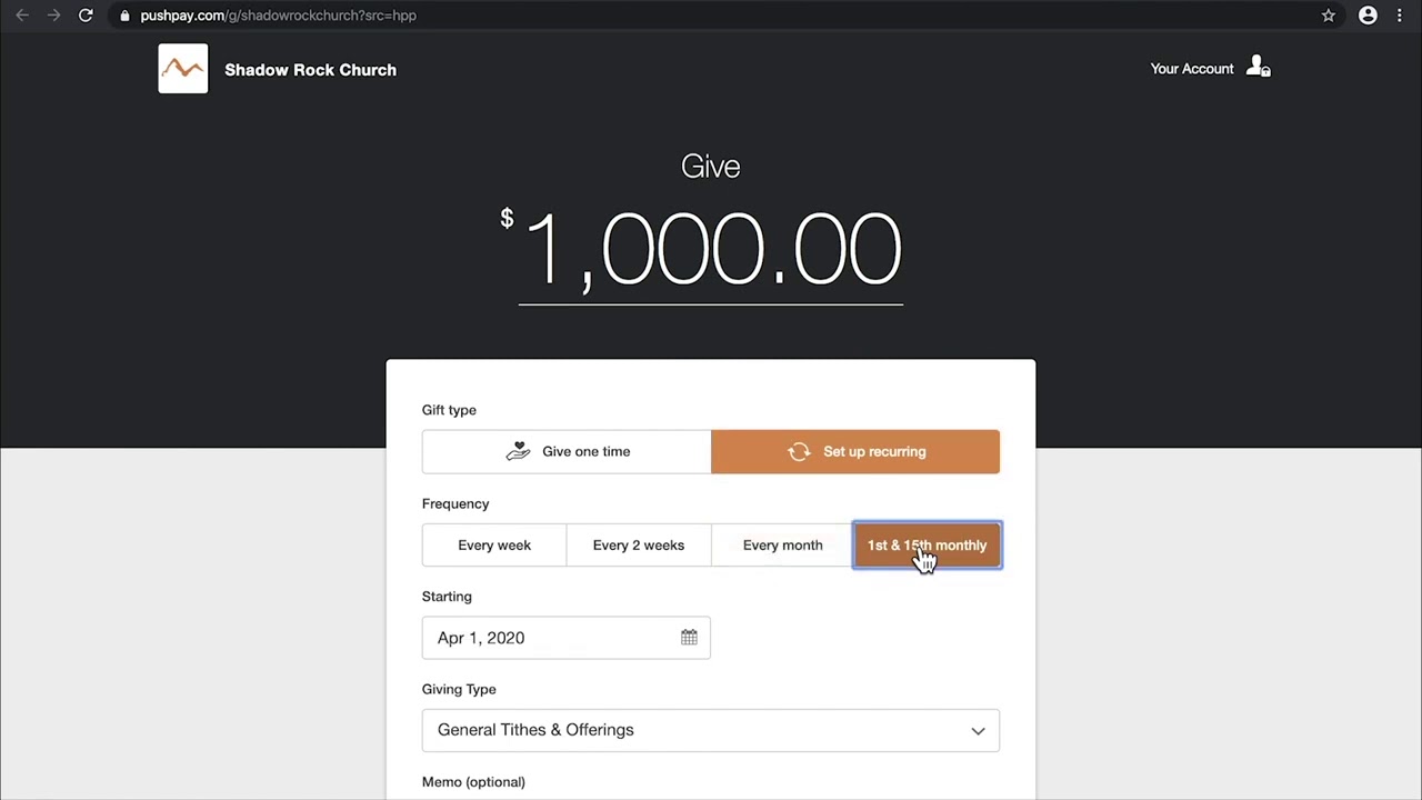 How to give to SRC Online - YouTube