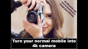 Manual FX PRO 4k Camera Android App || Google Play Paid App For Free